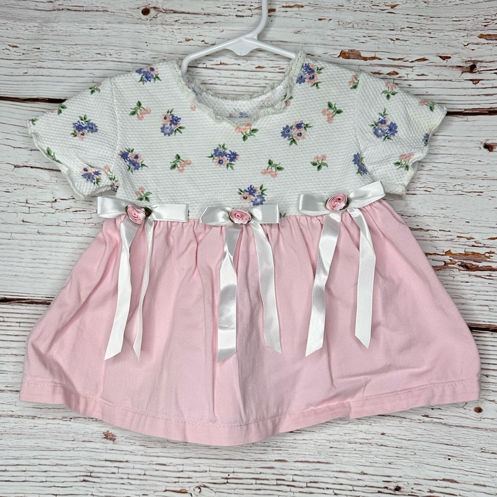 Vintage Evy Bow Dress 12 months